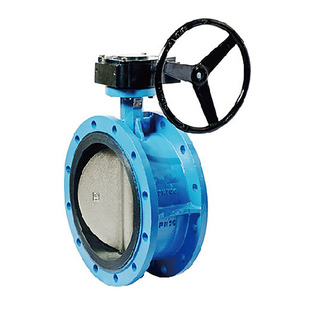 Synthetic Rubber Flange Center Line Plate Butterfly Valve in Water Plant